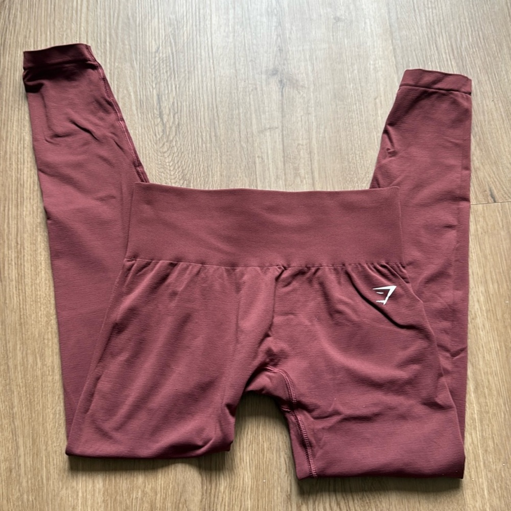 GYMSHARK Everyday Seamless Legging - burgundy brown
